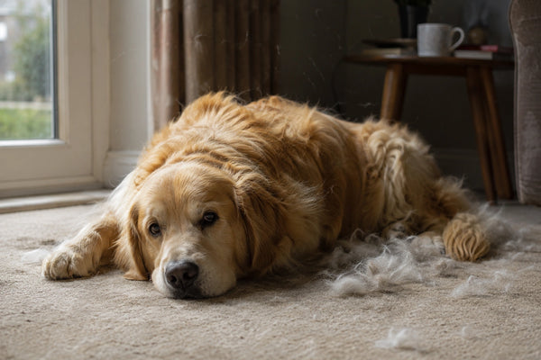 Loose Fur Hides Under the Top Coat